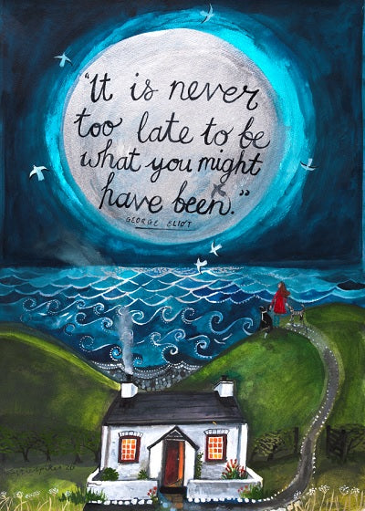 It's Never Too Late Poster Print